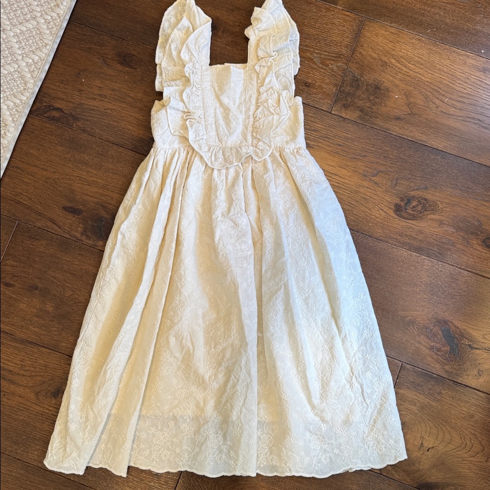 Noralee - Girls Cream Ruffle Rosemary Dress - Size: 8Y - Picture 2 of 9